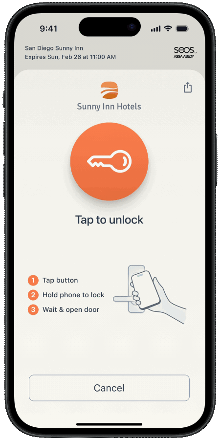 A guest can share their Instant Key with other members within their party.
