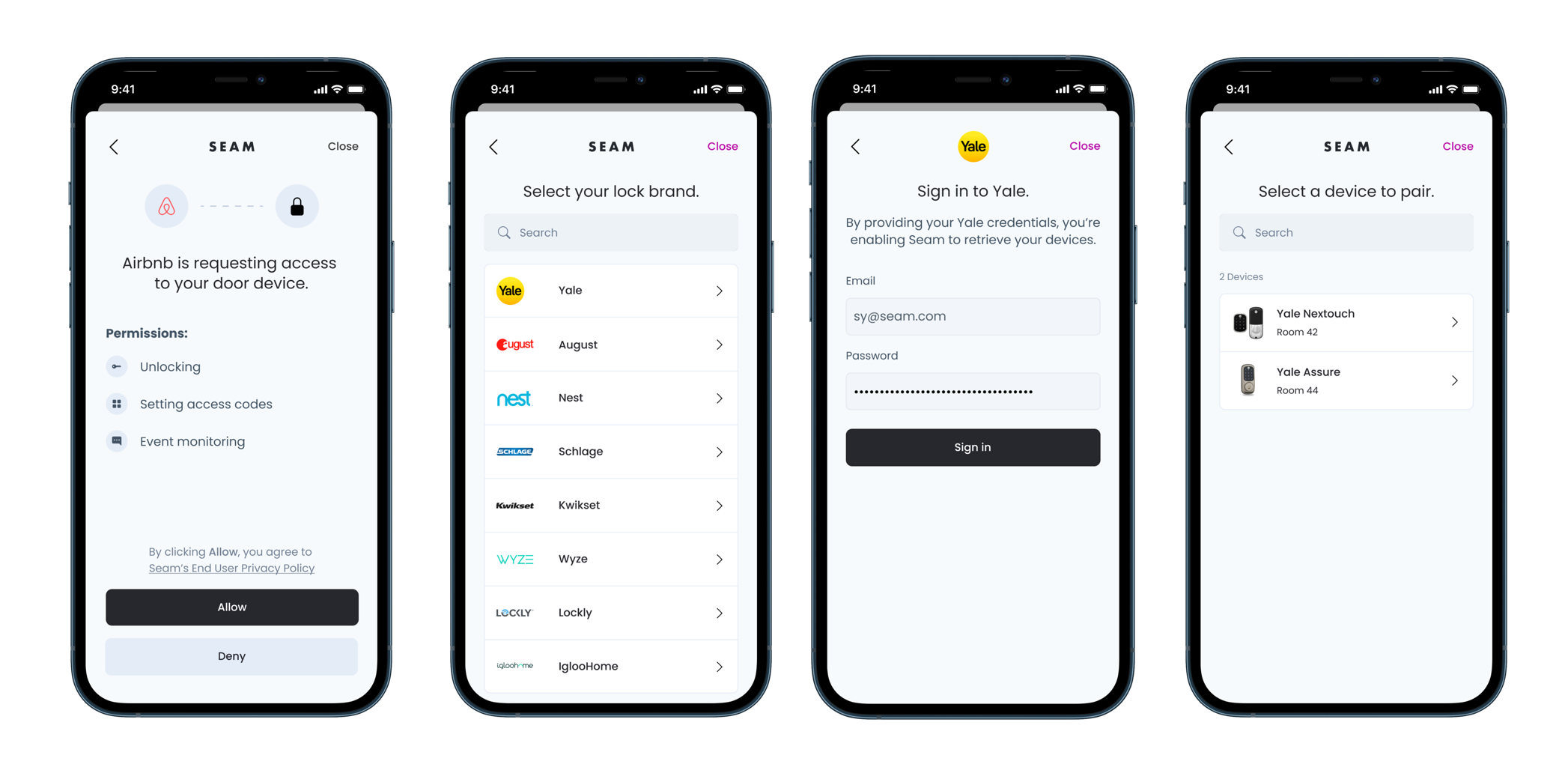 Use Connect Webviews to enable your users to authorize your app to control their devices.