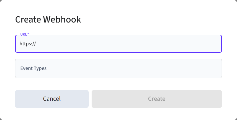 You can specify any internet-accessible URL as your webhook URL.