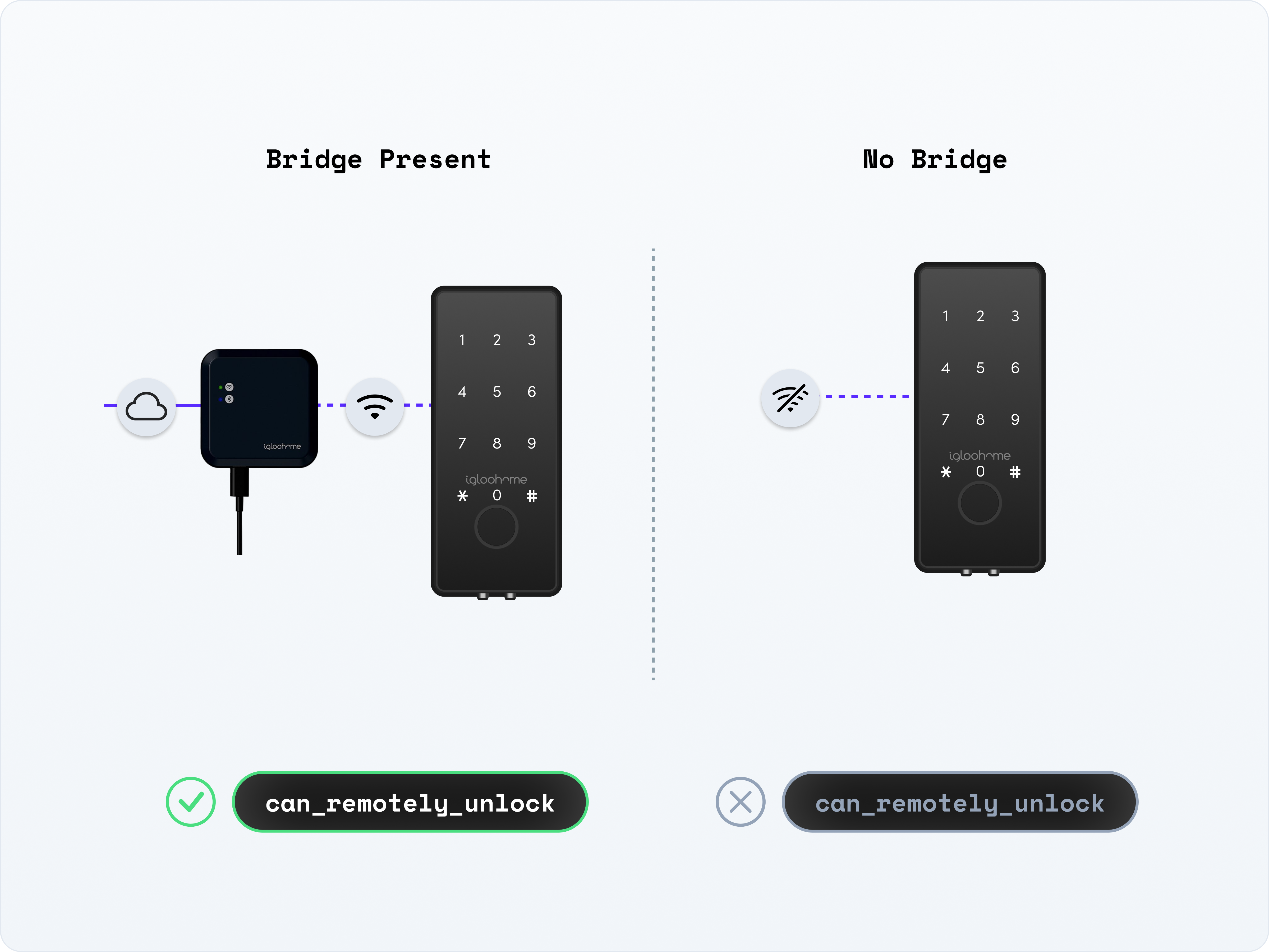 Capability flags help you to understand why a device cannot currently perform an action.
