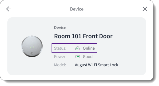 Display the health status of your end users' devices in your app.