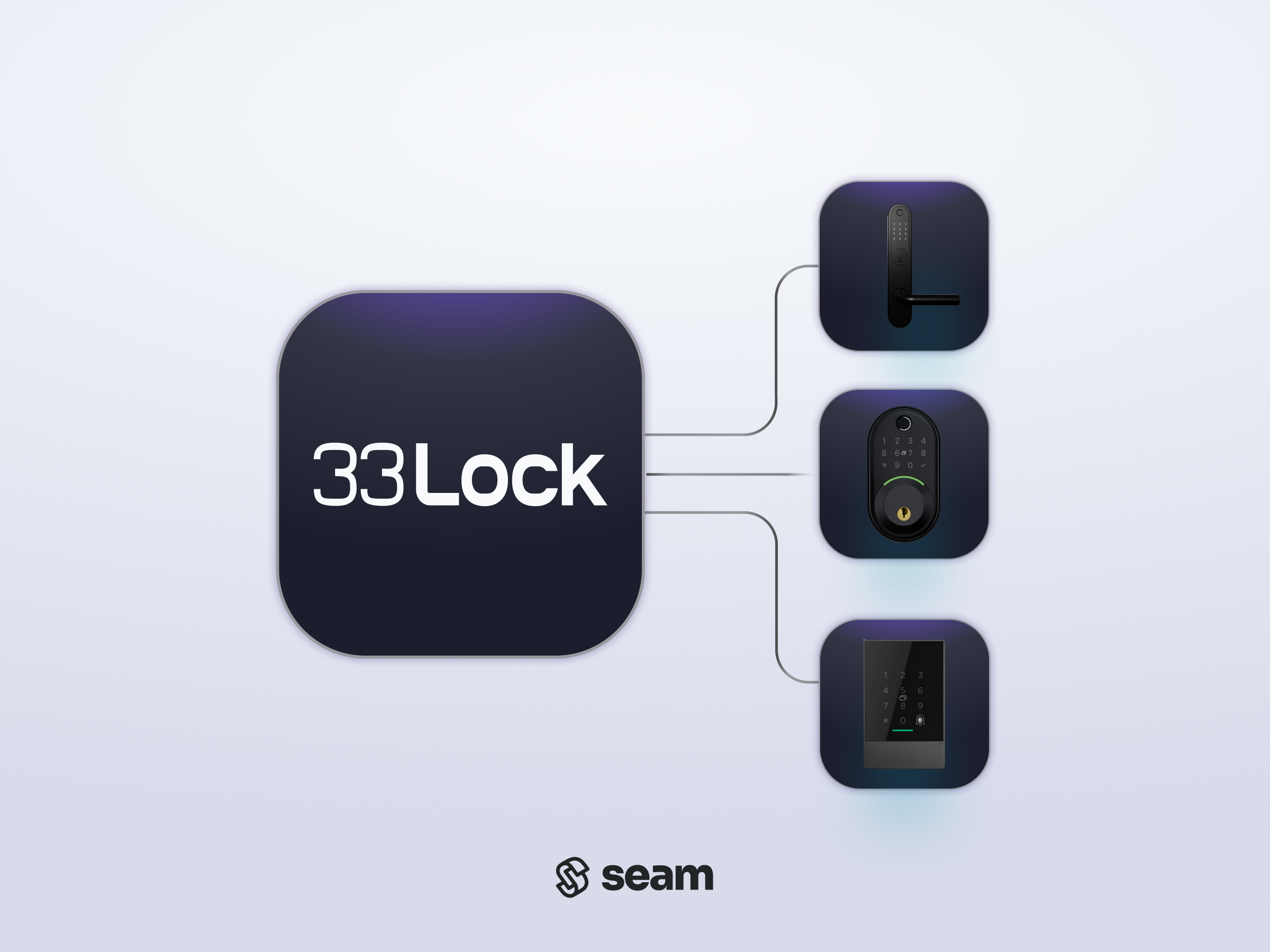 Connect and control any 33 Locks device using the Seam API.